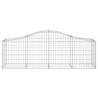 Arched Gabion Baskets 25 pcs - Galvanised Iron 200x50x6080 cm