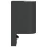 Outdoor Wall Lights with Sensors - 2pcs Black Aluminium