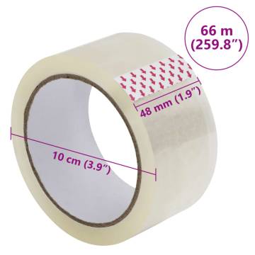 Packaging Tape 36 pcs - Transparent 48mm x 66m | HiPoMarket