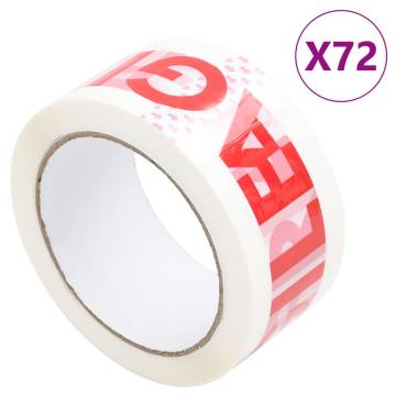 72 pcs FRAGILE Packaging Tape - Strong & Durable | HipoMarket