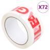 72 pcs FRAGILE Packaging Tape - Strong & Durable | HipoMarket