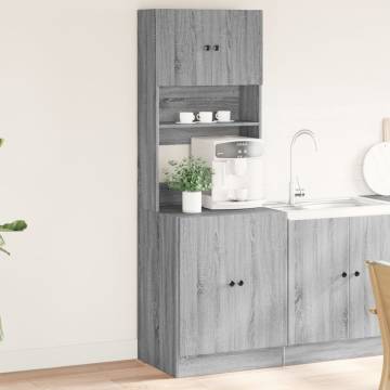 Kitchen Cabinet Grey Sonoma - 60x50x180 cm | HipoMarket