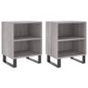 Elegant Grey Sonoma Bedside Cabinets - 2 pcs | Hipomarket