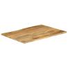 Live Edge Solid Wood Mango Table Top - 90x80 cm | Hipo Market