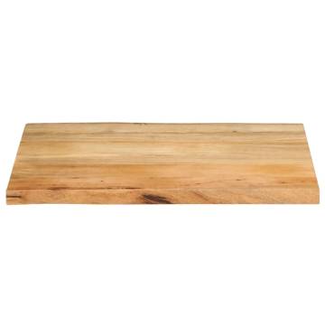 Live Edge Solid Wood Mango Table Top - 80x60x3.8 cm