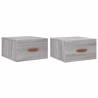 Wall-Mounted Bedside Cabinets 2 pcs Grey Sonoma - Hipomarket UK