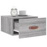 Wall-Mounted Bedside Cabinets 2 pcs Grey Sonoma - Hipomarket UK