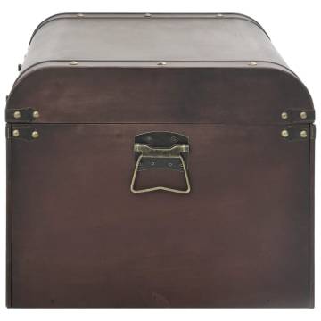 Treasure Chest with Latches - Dark Brown 90x50x39.5 cm