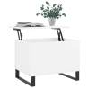 Elegant High Gloss White Coffee Table - 60x44.5x45 cm