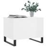 Elegant High Gloss White Coffee Table - 60x44.5x45 cm