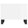 Elegant High Gloss White Coffee Table - 60x44.5x45 cm