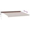 Automatic Retractable Awning with LEDs - Brown 500x300 cm