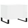 Elegant High Gloss White Coffee Table - 60x44.5x45 cm