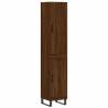 Elegant Highboard Brown Oak 34.5x34x180 cm | Hipomarket