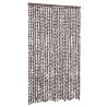 Fly Curtain Brown and White 118x220 cm Chenille | Hipo Market