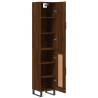 Elegant Highboard Brown Oak 34.5x34x180 cm | Hipomarket