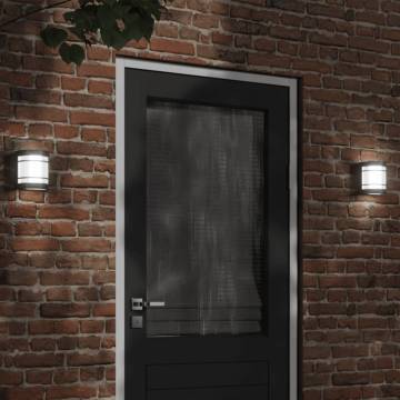 Outdoor Wall Lights 2pcs Black Stainless Steel | HipoMarket