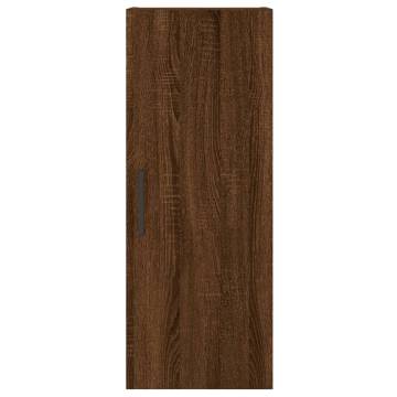 Elegant Highboard Brown Oak 34.5x34x180 cm | Hipomarket