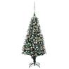 Artificial Pre-lit Christmas Tree with Ball Set&Pine Cones 180 cm Colour rose Size 180 x 100 cm Quantity in Package 1 Number of Branch Tips 