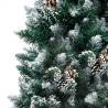 180 cm Pre-lit Artificial Christmas Tree with Balls & Pine Cones