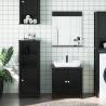 3 Piece Bathroom Furniture Set BERG Black Solid Wood Pine Colour black Size 40 x 34 x 110 cm Number of 3 