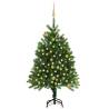 Artificial Pre-lit Christmas Tree with Ball Set 120 cm Green Colour gold Size 120 x 75 cm Quantity in Package 1 Number of Branch Tips 