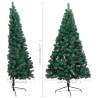 Pre-lit 210 cm Green Half Christmas Tree with Ball Set