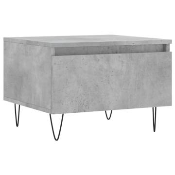 Stylish Concrete Grey Coffee Table - 50x46x35 cm