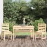 4 Piece Garden Dining Set Solid Wood Pine Colour natural pine Number of 4 