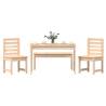 4 Piece Solid Wood Pine Garden Dining Set | Hipomarket