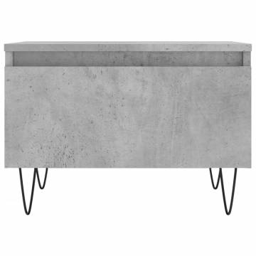 Stylish Concrete Grey Coffee Table - 50x46x35 cm