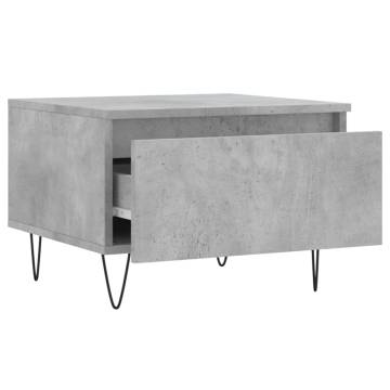 Stylish Concrete Grey Coffee Table - 50x46x35 cm