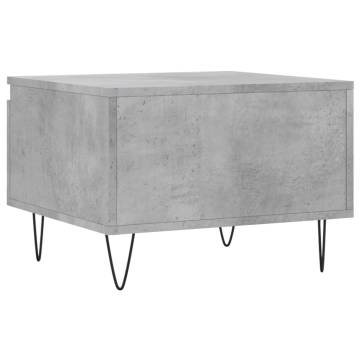 Stylish Concrete Grey Coffee Table - 50x46x35 cm