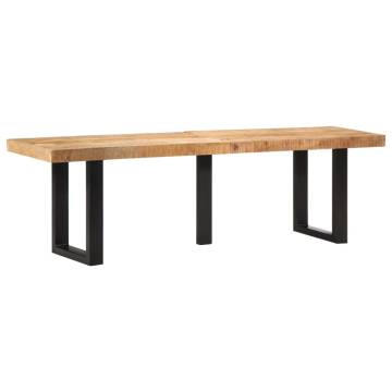 Bench 160 cm Solid Mango Wood & Steel | Industrial Style