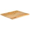 Live Edge Solid Wood Mango Table Top - 40x40 cm