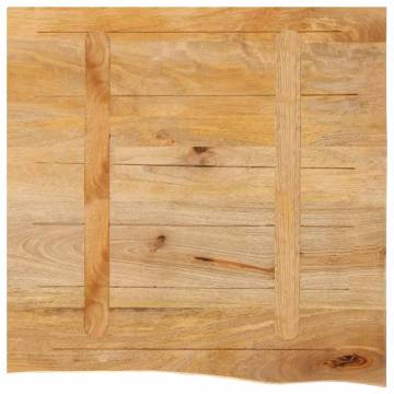 Table Top Live Edge 40x40 cm Solid Wood Mango | HipoMarket