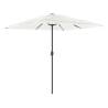 Garden Parasol with Steel Pole - 248x248 cm White Shade