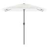 Garden Parasol with Steel Pole - 248x248 cm White Shade