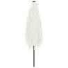 Garden Parasol with Steel Pole - 248x248 cm White Shade