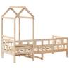 Versatile Day Bed with Roof - 90x200 cm Solid Pine | Hipo Market