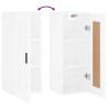 Elegant Wall Mounted Cabinet - High Gloss White - 34.5x34x90 cm