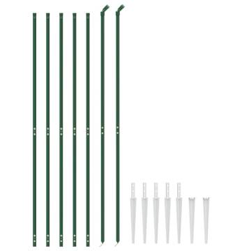 Wire Mesh Fence with Spike Anchors Green 2.2x10 m - Durable & Secure