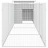 Grey Galvanised Steel Chicken Cage 400x91x100 cm | HipoMarket