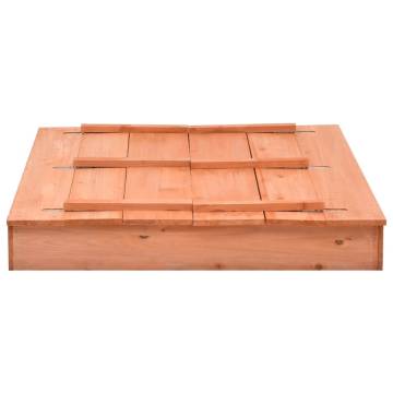 Wooden Sandbox Firwood 95x90x15 cm - Outdoor Fun