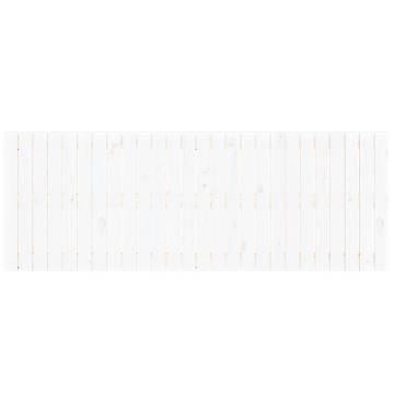 Elegant Wall Headboard White - Solid Pine Wood 166x3x60 cm