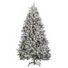 Artificial Hinged Christmas Tree 180 cm with 300 LEDs & Ball Set