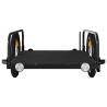 Sturdy Black Bike Trailer - 126x63x34 cm - 45 kg Capacity