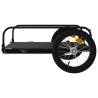 Sturdy Black Bike Trailer - 126x63x34 cm - 45 kg Capacity