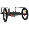 Sturdy Black Bike Trailer - 126x63x34 cm - 45 kg Capacity