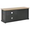 Stylish Black TV Cabinet 90x30x40 cm | HipoMarket UK